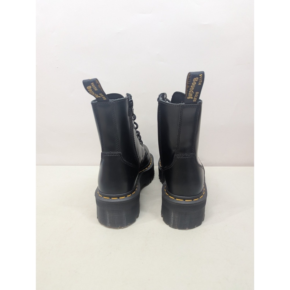 Dr. Martens Jadon Smooth Black Leather Platform Combat Boots UNISEX 4 M, 5 L - Picture 5 of 8